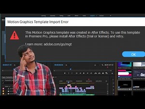 Motion Graphics Templete Import Error in Adobe Premiere pro