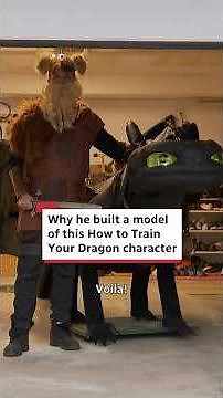 He built a model of How to Train Your Dragon's Toothless