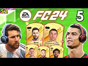 Messi & Ronaldo REACT to their FC 24 PLAYER RATINGS!