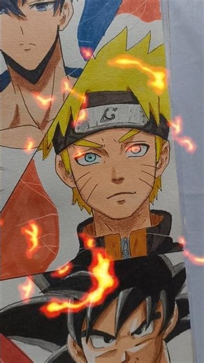 How to draw Naruto | Quick Drawing #naruto | #narutouzumaki #animedrawing #kakashi #shorts