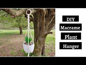 #1 DIY Macrame Plant Hanger - Half Hitch Knot Macrame Plant Hanger Tutorial