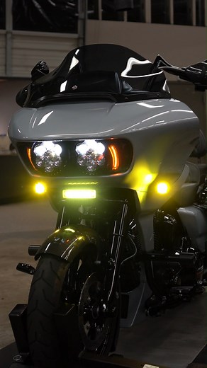 2.5K views · 18 reactions | There’s bright, and then there’s BRIGHT! Custom Dynamics Motorcycle LED Lights & Accessories hit it out of the park with their Shark Demon performance headlight kit and turn signals for the Road Glide. We have the kits in stock! #roadglide #ledlights #customlighting #harleydavidson #sharkdemonlights | St. Charles Harley-Davidson | Facebook