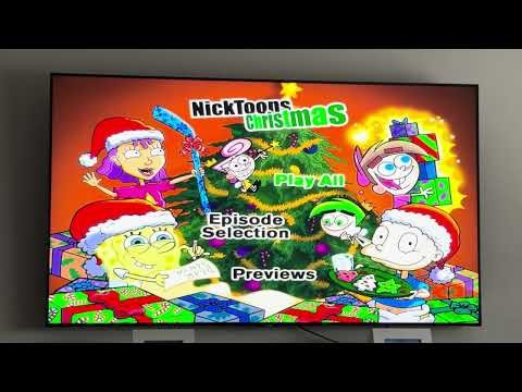 Opening / Menu Walkthrough of NickToons Christmas 2003 DVD