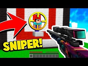 MINECRAFT SNIPER BOW CHALLENGE! (GUN TEXTURE PACK)