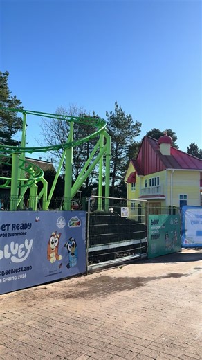 Bluey: The Ride is really starting to come together now in CBeebies Land 🎢 Will you be visiting Alton Towers this year to ride it? #altontowers #bluey