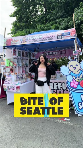 Visita nuestro stand de slime en Bite of Seattle