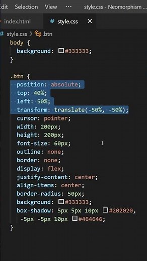 Effet Neomorphisme #shorts