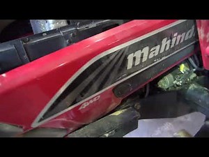 Adjusting the Idle speed on my tractor Mahindra 8560