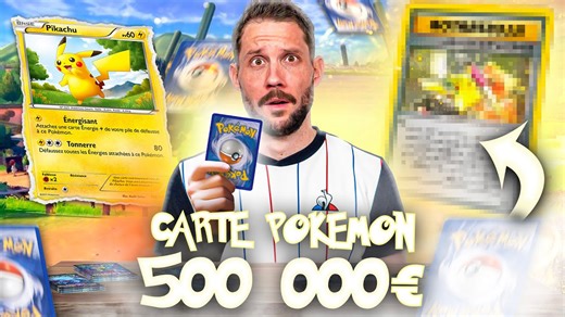 Carte Pokémon à 1 € VS 500 000 € 😱 avec David Lafarge !