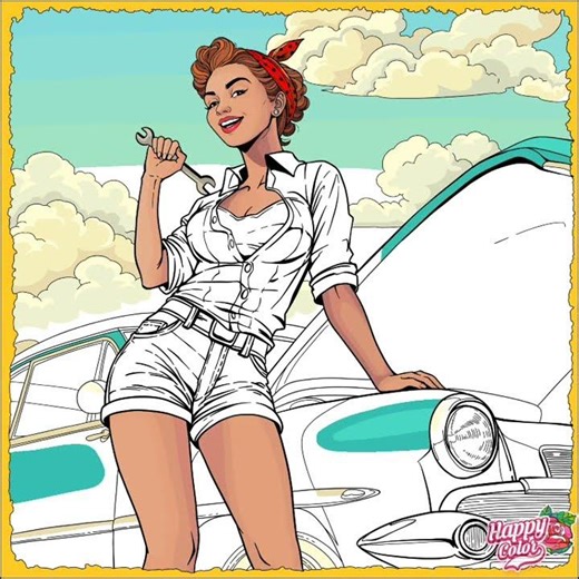 Happy Colour, Coloring App, #coloringbookforadults