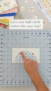 How to sew half-circle curves easy #artgalleryfabrics #diy #sewingtips #sewingcurves