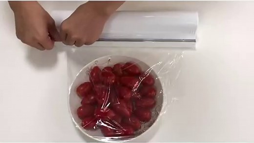 Refillable Plastic Wrap Dispenser with Slide Cutter, Fovanga cling wrap with slide cutter for 250ft Tin Aluminum Foil Dispenser