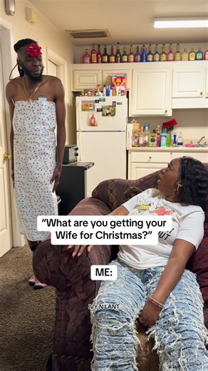 LANT THE ENTERTAINER 🐐 on Instagram: "😂 I think I did great this year @ivysacoria #christmas #presents #couple #comedy #ivynlant"
