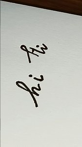 How to draw Hi in beautiful cursive