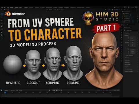 Blender Character Modeling Series Part 1 | Detailed Anatomy Breakdown & Pro Workflow