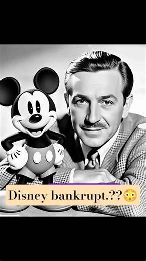 How Did A Bankrupt Animator Build Disney? 😳🎬 #disney #usa #history