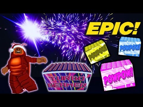 400x Turbo Beamer And Pow Pow Cake Bundle! (Fireworks Playground) Roblox.