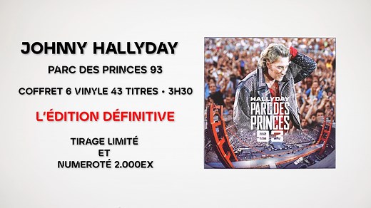 En exclusivité sur https://johnnyhallyday.store/, tentez de remporter un set de 6 tests pressing pour toute commande du coffret vinyle Parc des Princes 93 ! Cette édition en tirage limité et numéroté à 2000 exemplaires est accompagnée de l’affiche officielle. | Johnny Hallyday