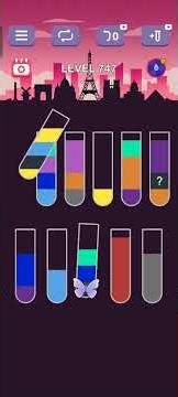 water sort puzzle level 747 guru #games