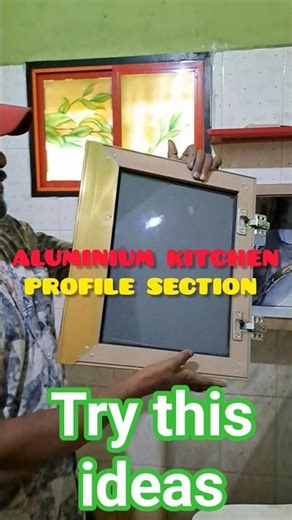 aluminium kitchen profile section #aluminiumfabrication #youtubeshorts #shorts