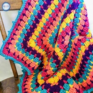 Blocks Stitch Baby Blanket - Free Crochet Pattern