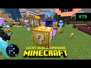 RON Opens Lucky Blocks With Friends | MINECRAFT