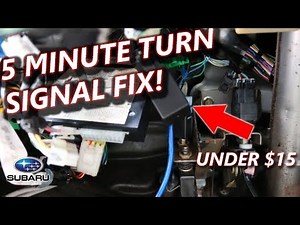 Subaru Indicator Flasher Relay DIY