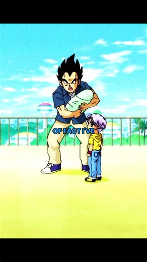 Vegeta holds bulla for the first time #anime #dbs #shorts