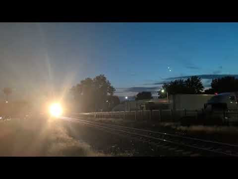 TRAIN VS CAR! UP 8996 hits car and goes into emergency - Gardner, IL (9/13/25)