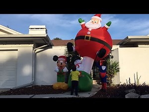 Our Outdoor Christmas Inflatables from Walmart