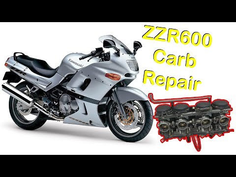 Kawasaki ZZR600 Carb Repair / Motorcycle Carburettor Rebuild + Balancing (1997 ZX6)