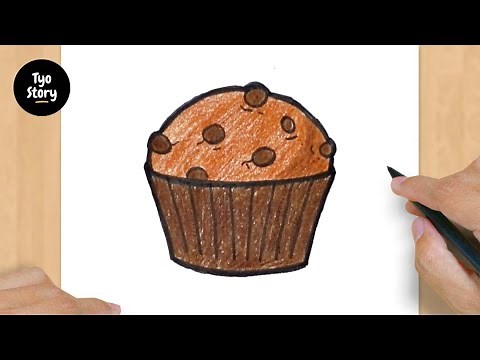#675 How to Draw a Muffin - Easy Drawing Tutorial