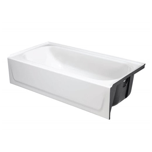 Reviews for Bootz Industries Bootzcast 60 in. Right Drain Rectangular Alcove Soaking Bathtub in White | Pg 4 - The Home Depot