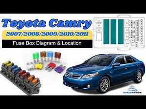 Fuse Box Location & Diagrams: Toyota Camry 2007 / 2008 / 2009 / 2010 / 2011 / 2012 Owner's Manual