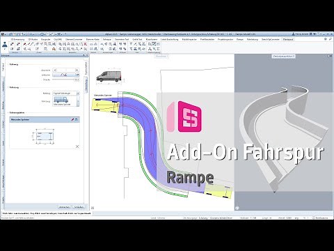 ALLPLAN Add-On Fahrspur - Rampe mit Schleppkurve prüfen