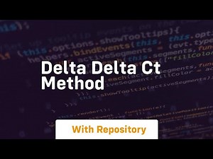 Delta delta ct method
