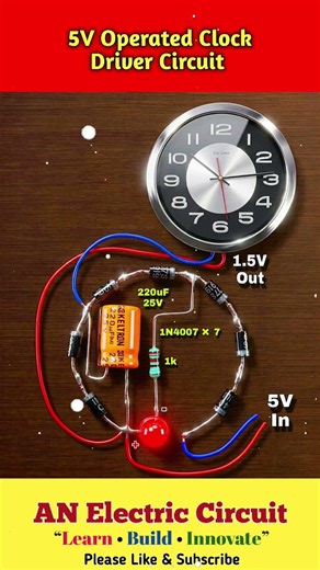5V Operated Clock Driver Circuit | #trending #viral #electronic #electricalguru