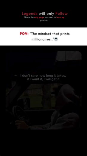 The mindset that prints millionaires.. #discipline #motivation #stayfocused #viral #ego #shortfeed