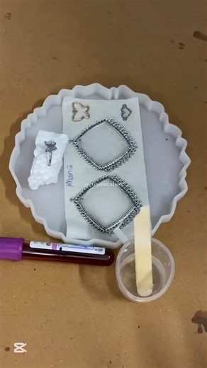 Resin Jhumkay | Floral resin earrings ✨🌼 #youtubeshorts #viral #shorts #handmade