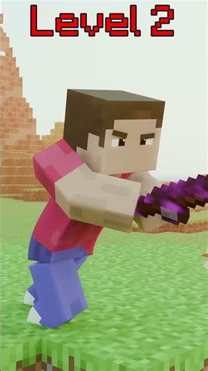 Fishing Rod Level 🦈 (Minecraft Animation) #minecraft #animation #shorts
