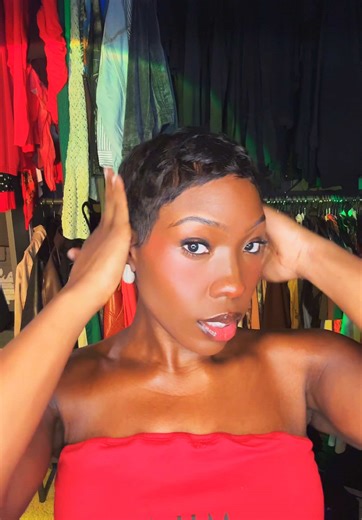 Did my hair myself and it came out decent for the first time 🥹. Thank you pixi Gawds! But i need to know what relaxers are you all using???? #pixiecut