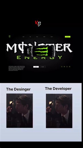 ⚡ Bringing energy to screens! Check out my Monster drink website animation made in Figma 🚀 #UIAnimation #FigmaDesign #MonsterEnergy #WebDesign
