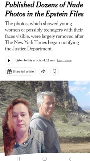 https://www.nytimes.com/2026/02/01/us/nude-photos-epstein-files.html?smid=url-share Get 🖕if you still in anyway support that 🍊 piece of 💩