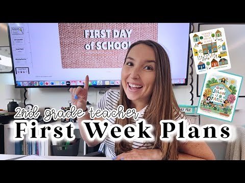 IN DEPTH PLAN WITH ME || First Week of 2nd Grade || Back to School Lesson Plans