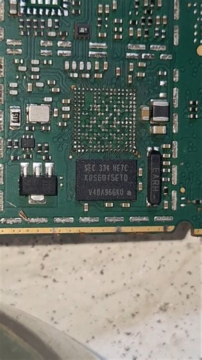 Removing an IC Chip.