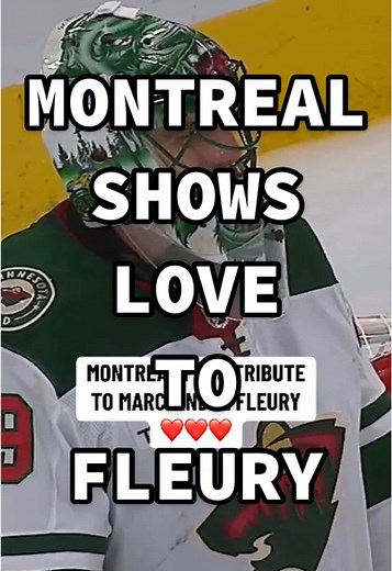 Marc-André Fleury's Emotional Farewell in Montreal