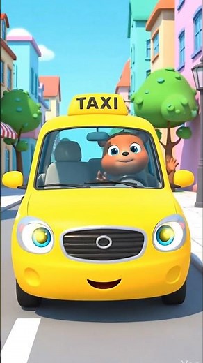 Build the Taxi! 🚕 | Learn Vehicles | Taxi in Time Song #blippi #toddlerlearning #shorts