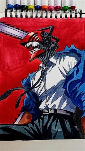 Draw Chainsaw Man | #shorts #anime #art #drawing #chainsawman