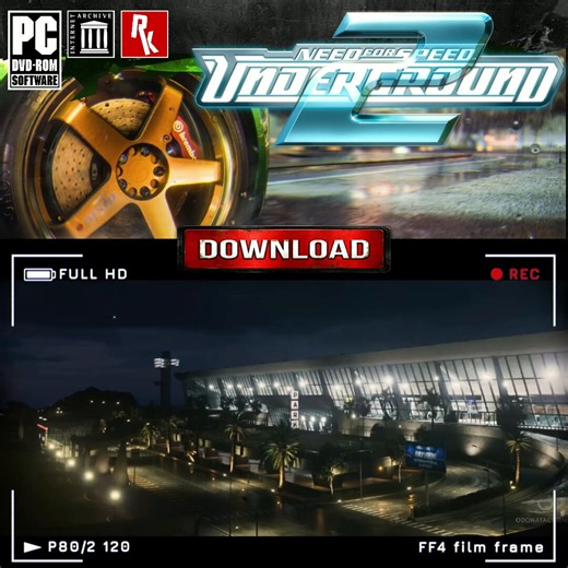 Need For Speed: Underground 2 (2003)REMASTERED free!>Download belowRevitalized for PC!Wide Screen and HD resolution support!Enhanced graphics and effects,High resolution reflections,Updated controller compatibility and more!This is the definitive way to experience the game, courtesy of @RohanKar who maintains this and many more on the internet archive!