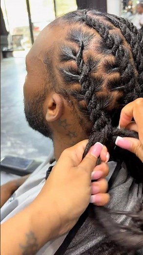Rope Braid / Cuban Link Braid Tutorial for beginners #fypシ #locstyles #locjourney #locstyles